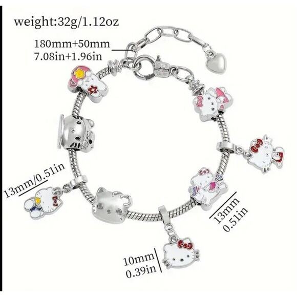 🔥Hello Kitty Charm Bracelet BNWT🔥 - Picture 3 of 3